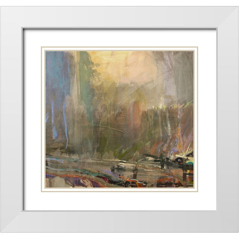 Musings II White Modern Wood Framed Art Print with Double Matting by Tienhaara, Michael