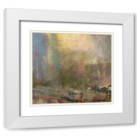 Musings II FX White Modern Wood Framed Art Print with Double Matting by Tienhaara, Michael