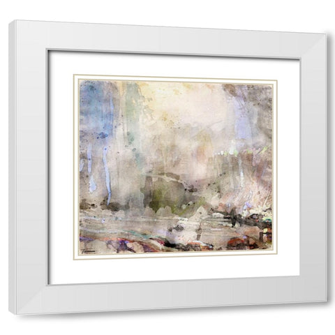 Musings II WC V II White Modern Wood Framed Art Print with Double Matting by Tienhaara, Michael