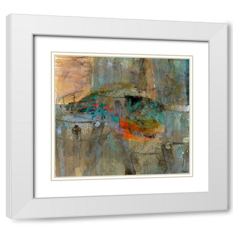 Reflective I White Modern Wood Framed Art Print with Double Matting by Tienhaara, Michael