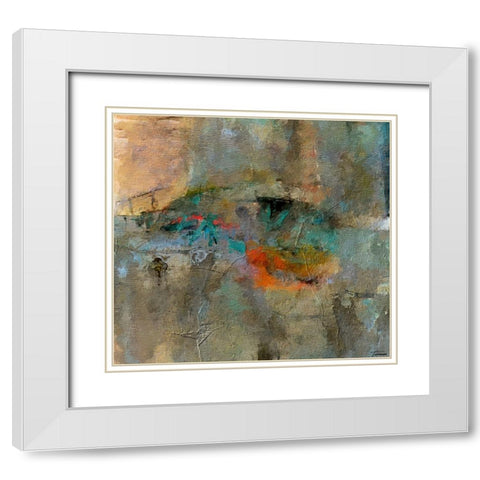 Reflective I FX White Modern Wood Framed Art Print with Double Matting by Tienhaara, Michael