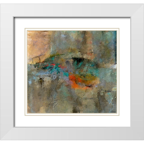 Reflective I FX White Modern Wood Framed Art Print with Double Matting by Tienhaara, Michael
