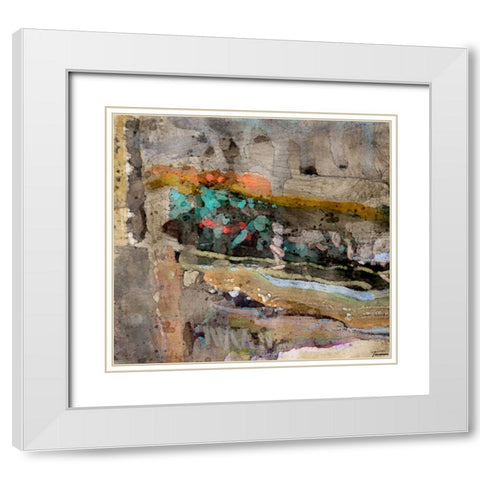 Reflective II WC V I White Modern Wood Framed Art Print with Double Matting by Tienhaara, Michael