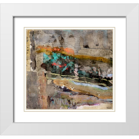 Reflective II WC V I White Modern Wood Framed Art Print with Double Matting by Tienhaara, Michael