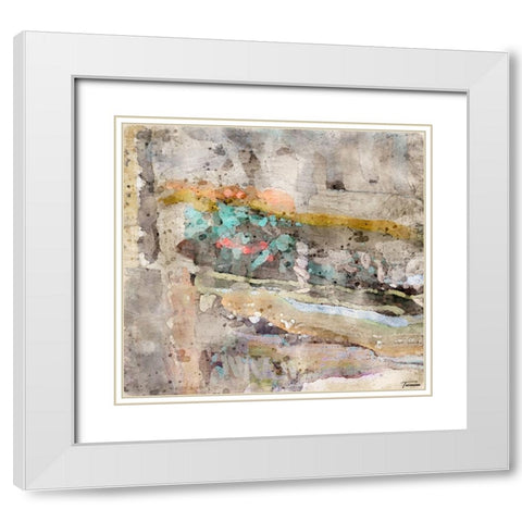 Reflective II WC V II White Modern Wood Framed Art Print with Double Matting by Tienhaara, Michael