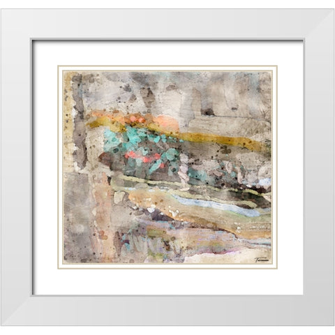 Reflective II WC V II White Modern Wood Framed Art Print with Double Matting by Tienhaara, Michael
