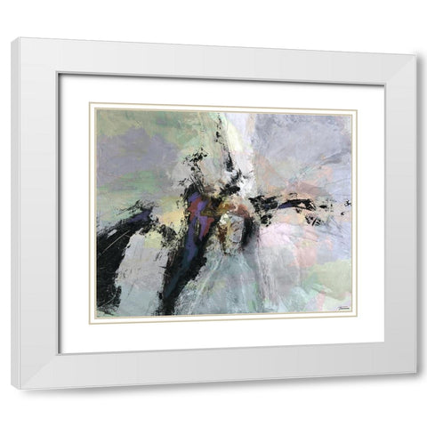 Dispassion I White Modern Wood Framed Art Print with Double Matting by Tienhaara, Michael