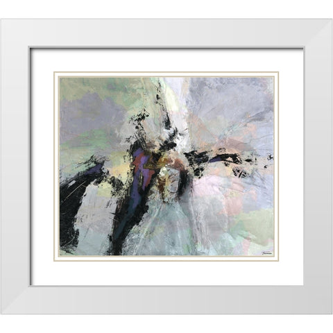 Dispassion I White Modern Wood Framed Art Print with Double Matting by Tienhaara, Michael