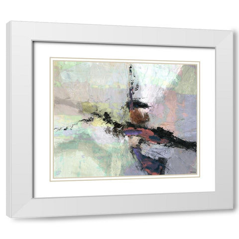 Dispassion II White Modern Wood Framed Art Print with Double Matting by Tienhaara, Michael