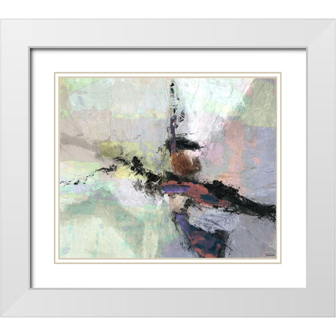 Dispassion II White Modern Wood Framed Art Print with Double Matting by Tienhaara, Michael