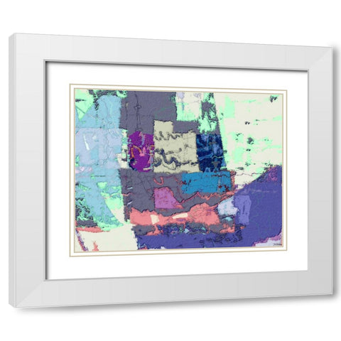 Sherbert I V 4 White Modern Wood Framed Art Print with Double Matting by Tienhaara, Michael