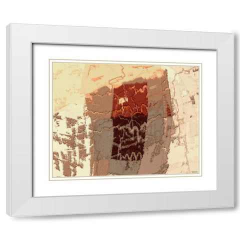 Sherbert II V 2 White Modern Wood Framed Art Print with Double Matting by Tienhaara, Michael