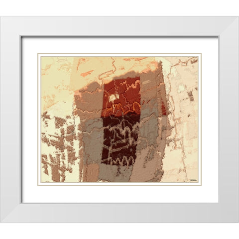 Sherbert II V 2 White Modern Wood Framed Art Print with Double Matting by Tienhaara, Michael