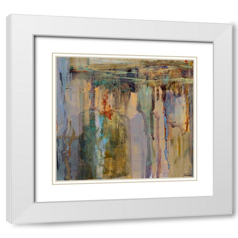 Musings I White Modern Wood Framed Art Print with Double Matting by Tienhaara, Michael
