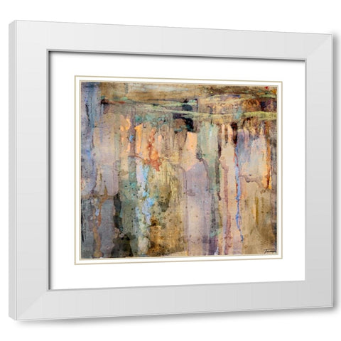 Musings I WC V I White Modern Wood Framed Art Print with Double Matting by Tienhaara, Michael