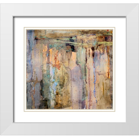 Musings I WC V I White Modern Wood Framed Art Print with Double Matting by Tienhaara, Michael