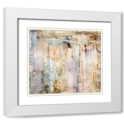 Musings I WC V II White Modern Wood Framed Art Print with Double Matting by Tienhaara, Michael