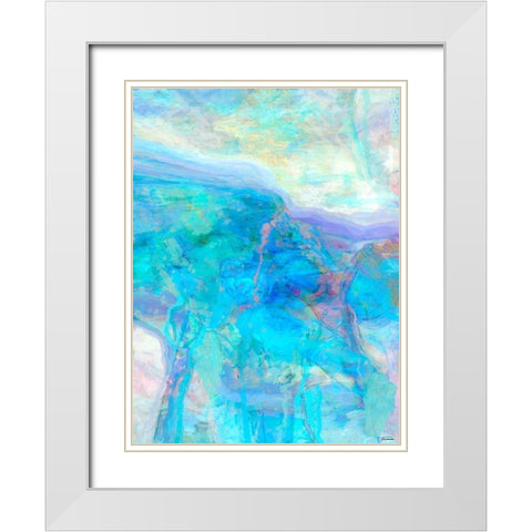 Derivative II White Modern Wood Framed Art Print with Double Matting by Tienhaara, Michael