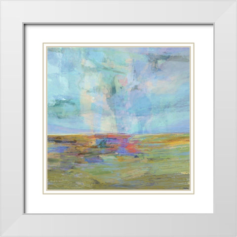 Formations II White Modern Wood Framed Art Print with Double Matting by Tienhaara, Michael
