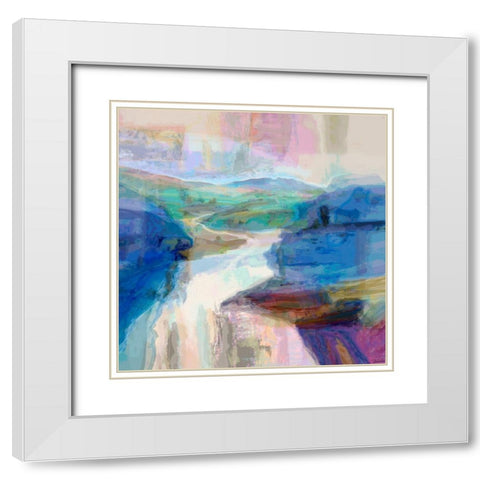 Grandeur II White Modern Wood Framed Art Print with Double Matting by Tienhaara, Michael
