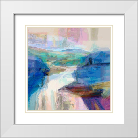Grandeur II White Modern Wood Framed Art Print with Double Matting by Tienhaara, Michael