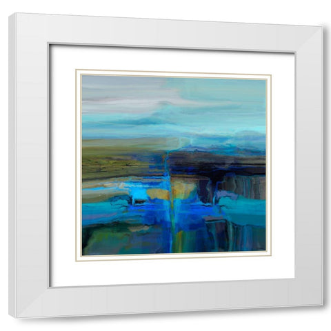 Perpetual I White Modern Wood Framed Art Print with Double Matting by Tienhaara, Michael