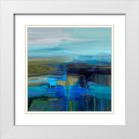 Perpetual I White Modern Wood Framed Art Print with Double Matting by Tienhaara, Michael