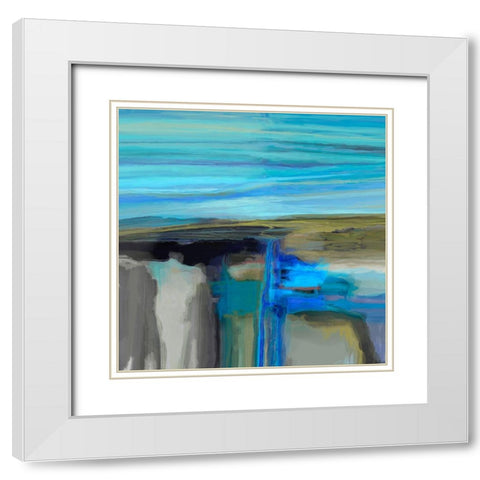 Perpetual II White Modern Wood Framed Art Print with Double Matting by Tienhaara, Michael