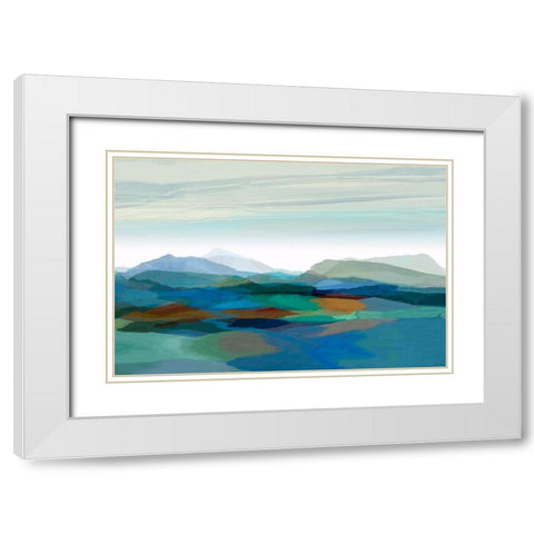 Majestic I White Modern Wood Framed Art Print with Double Matting by Tienhaara, Michael