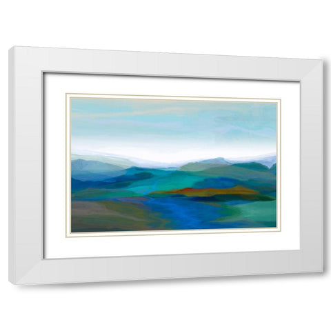 Majestic II White Modern Wood Framed Art Print with Double Matting by Tienhaara, Michael