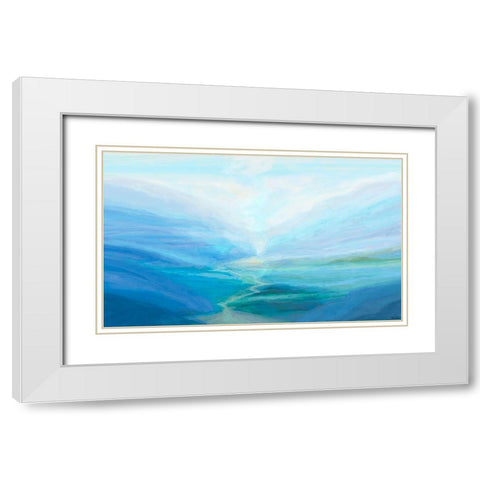 Canyon III White Modern Wood Framed Art Print with Double Matting by Tienhaara, Michael