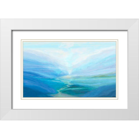 Canyon III White Modern Wood Framed Art Print with Double Matting by Tienhaara, Michael