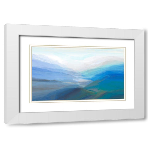 Canyon IV White Modern Wood Framed Art Print with Double Matting by Tienhaara, Michael