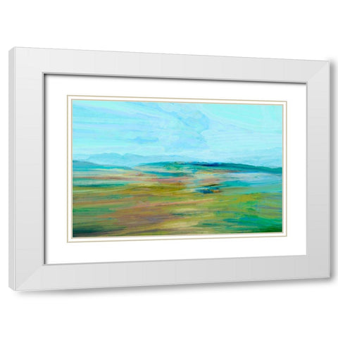 Endless Vista II White Modern Wood Framed Art Print with Double Matting by Tienhaara, Michael