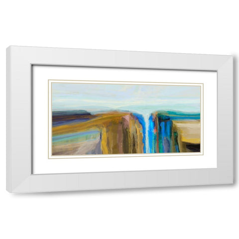 Formation III White Modern Wood Framed Art Print with Double Matting by Tienhaara, Michael
