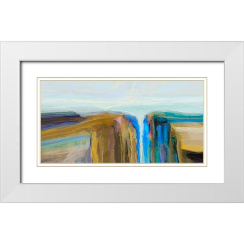Formation III White Modern Wood Framed Art Print with Double Matting by Tienhaara, Michael