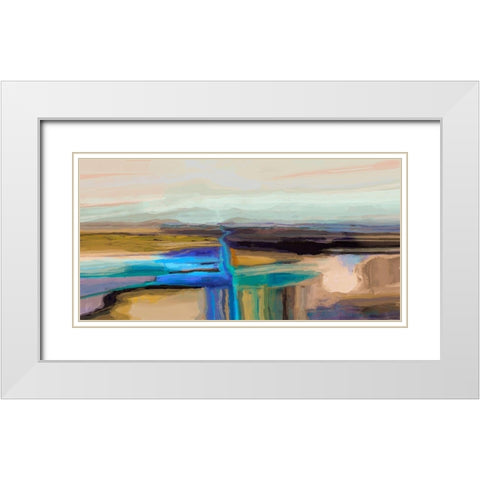 Formation IV White Modern Wood Framed Art Print with Double Matting by Tienhaara, Michael