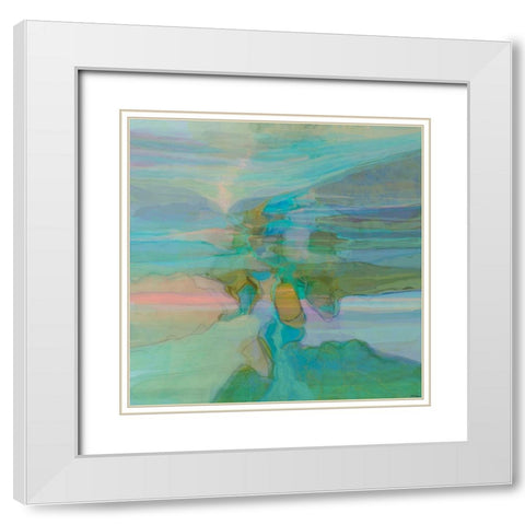 Passive I Landscape Version I White Modern Wood Framed Art Print with Double Matting by Tienhaara, Michael