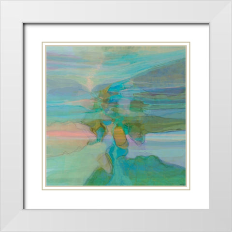 Passive I Landscape Version I White Modern Wood Framed Art Print with Double Matting by Tienhaara, Michael