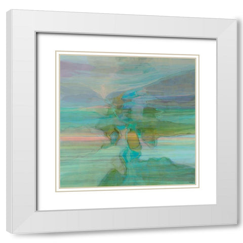 Passive I Landscape Version II White Modern Wood Framed Art Print with Double Matting by Tienhaara, Michael