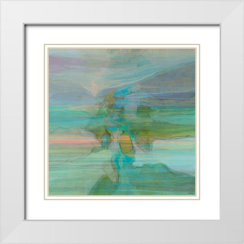 Passive I Landscape Version II White Modern Wood Framed Art Print with Double Matting by Tienhaara, Michael