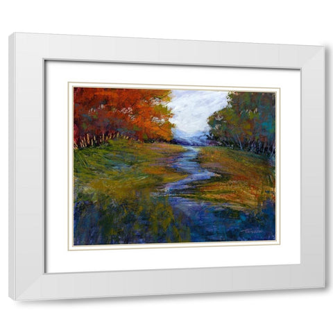 Tranquil Dreams II White Modern Wood Framed Art Print with Double Matting by Tienhaara, Michael