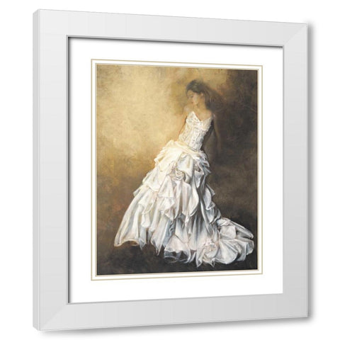 Donna in bianco White Modern Wood Framed Art Print with Double Matting by Bassetti, Andrea