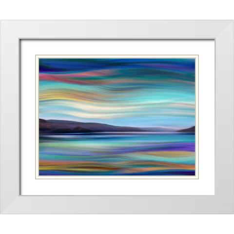 Skylight II White Modern Wood Framed Art Print with Double Matting by Campbell, Annie
