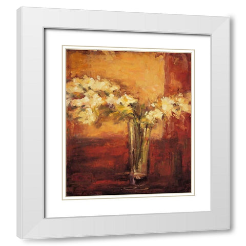 The Arrangement I White Modern Wood Framed Art Print with Double Matting by Casey, Anna