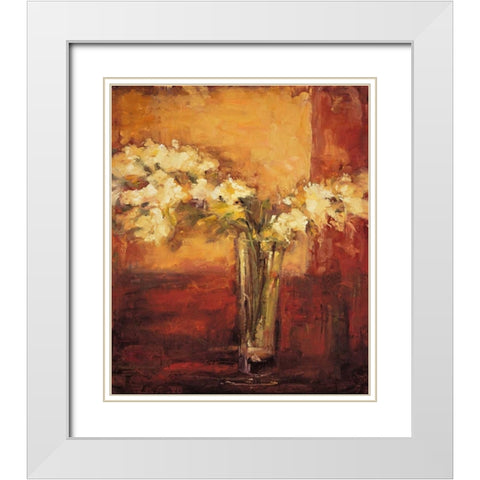 The Arrangement I White Modern Wood Framed Art Print with Double Matting by Casey, Anna