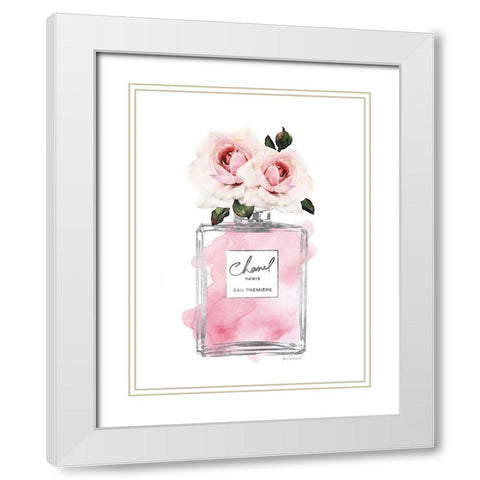 Silver Perfume and Flowers III White Modern Wood Framed Art Print with Double Matting by Greenwood, Amanda