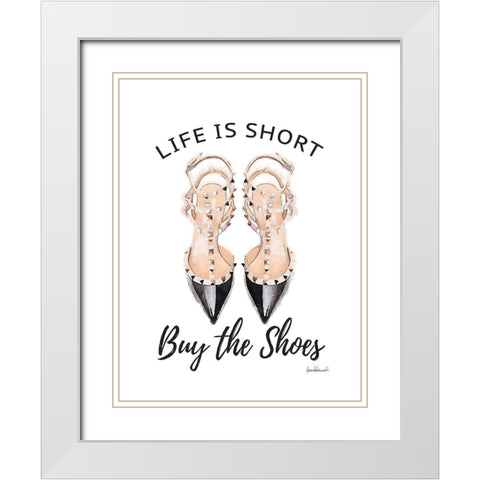 Buy the Shoes II White Modern Wood Framed Art Print with Double Matting by Greenwood, Amanda
