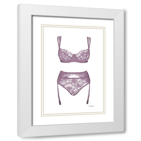 Lingerie VI White Modern Wood Framed Art Print with Double Matting by Greenwood, Amanda