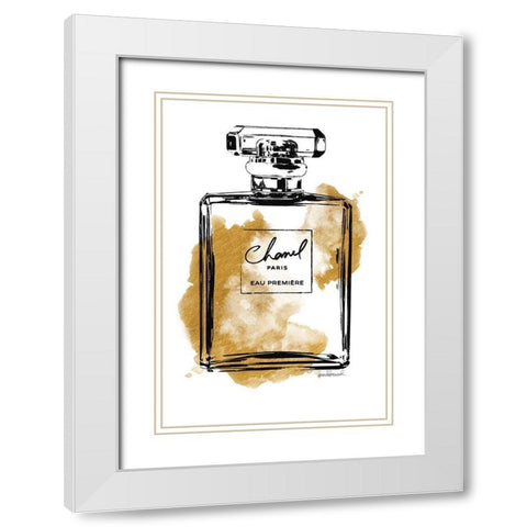 Black Bottle Gold White Modern Wood Framed Art Print with Double Matting by Greenwood, Amanda